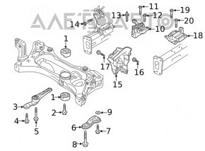 Подушка двигуна права Volkswagen Golf 19-21 1.4T