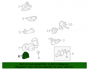 Подушка двигателя передняя центральная Toyota Rav4 06-08