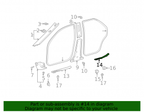 Накладка порога задняя левая Toyota Camry v30 2.4