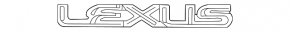 Емблема напис Lexus кришки багажника Lexus IS200 IS300 99-05