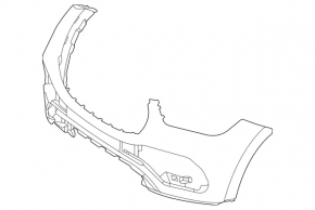 Бампер передний голый Mercedes W167 GLE 350 450 20-23