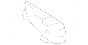 Заглушка буксировочного крюка заднего бампера Mercedes W167 GLE 350 450 20-26