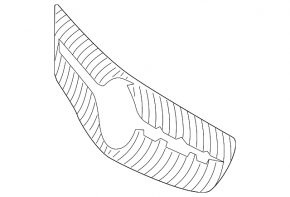 Решетка радиатора grill Mercedes CLS-class C218 15-18 AMG pkg, без камеры