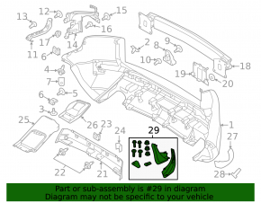 Бризковики задні комплект 2шт Land Rover Range Rover Evoque 12-18