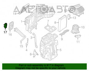 Клапан печки кондиционера Mercedes CLA 14-19