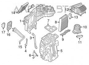 Клапан печки кондиционера Mercedes CLA 14-19
