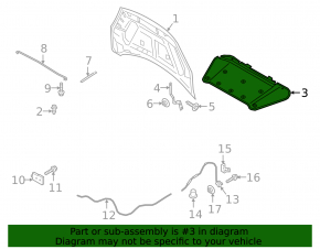 Изоляция капота Ford Escape MK4 23-26