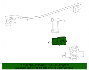 Парктронік заднього бампера Lexus GX460 20-23 чорний 202