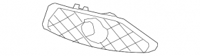 Решетка под птф левая Mercedes E-class W212 10-13 elegance, под led