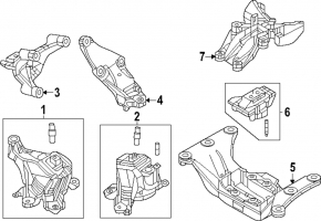 Подушка двигуна задня Mazda CX-90 24-26 2.5, PHEV
