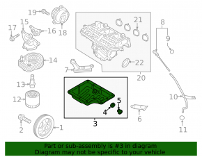 Поддон масляный Hyundai Elantra AD 14-20 1.4