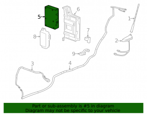 COMMUNICATION COMPUTER CONTROL MODULE Buick Encore 13-14-