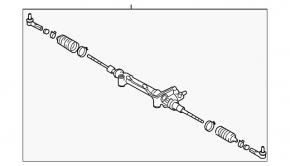 Рейка рульова Lexus GX470 03-09
