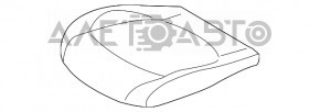 Водійське сидіння Mini Cooper F56 3d 14-24 без airbag, чорна шкіра