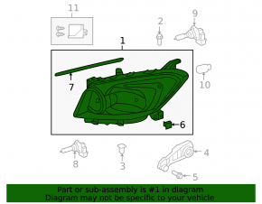 Фара передняя правая Toyota RAV4 09-12