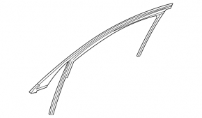 Уплотнитель стекла двери передней правой Mercedes C-class W205 15-21