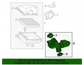 Воздуховод Lexus LX570 08-21