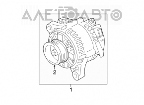 Генератор Toyota Sienna 04-10 3.5 повреждение водой