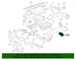 Воздуховод правый Lexus RX300 RX330 RX350 RX400H 04-08 беж