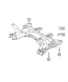 Подрамник передний Jeep Compass 17-21