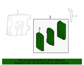 Ключ smart key Mitsubishi Outlander 14-21 3 кнопки, потерт, дефект эмблемы
