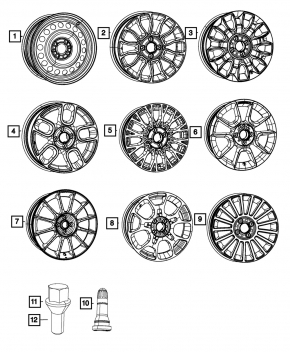Диск колесный R16x6,5j Fiat 500 12-15 бордюрка, крашеный