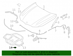 Клипсы изоляции капота BMW 7 G11 G12 16-22