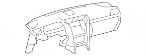 Торпедо передняя панель без AIRBAG Lexus LS460 LS600h 07-12 беж