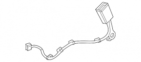 Защелка пассажирского ремня Honda Civic XI FE/FL 22-24 4d