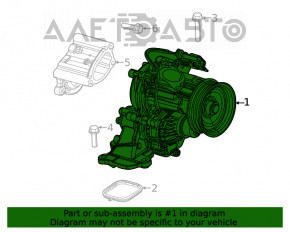 Помпа охолодження Jeep Cherokee KL 19-23 2.0T