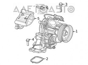 Помпа охолодження Jeep Cherokee KL 19-23 2.0T