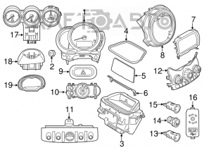 Управление климат-контролем Mini Cooper F56 3d 14-16 auto без подогрева