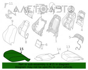 Водительское сидение Mercedes W167 GLE 350 450 20-24 с airbag, электро с памятью, подогрев, кожа бежевая