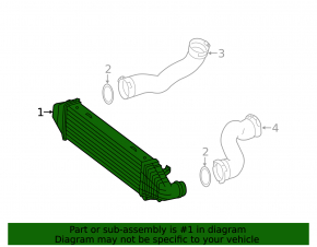 Інтеркулер Mercedes W212 E 250/350 11-16 2.1D, 3.0D