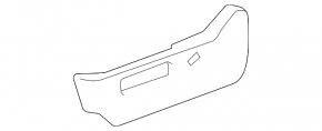 Накладка водительского сидения боковая левая Lexus RX300 RX330 RX350 RX400h 04-09 бежевая, трещина в креплении, царапины, побелел пластик
