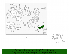 Накладка водительского сидения боковая левая Lexus RX300 RX330 RX350 RX400h 04-09 бежевая, трещина в креплении, царапины, побелел пластик