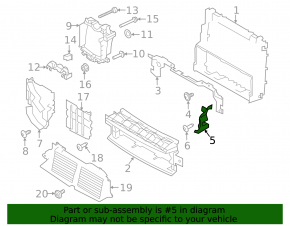 Дефлектор радиатора правый Land Rover Range Rover 13-21