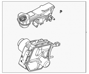 ABS АБС Ford Escape MK4 23-26 с ГТЦ, бачком и крышкой