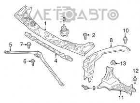 Распорка телевизора V-образная BMW X2 F39 18-23