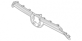 Решетка радиатора grill Toyota Grand Highlander 24-26