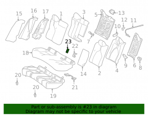 Заглушка Isofix заднего ряда сидений Toyota Camry v70 18-24 серая