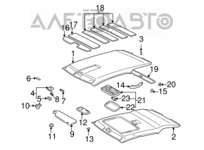 Козырек правый Lexus RX300 98-00