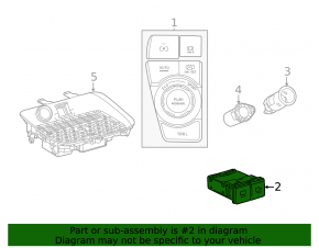 USB Hub Lexus ES 22-26 задний
