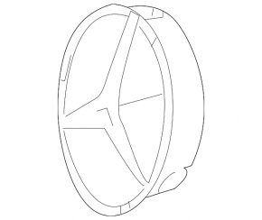 Основа емблеми решітки радіатора grill Mercedes Metris W447 16-23