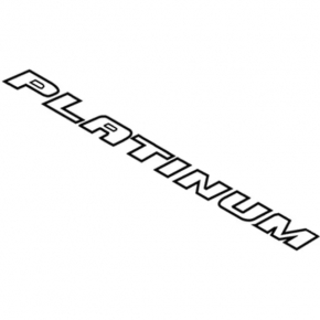 Емблема напис PLATINUM кришки багажника Ford Fusion mk5 13-18