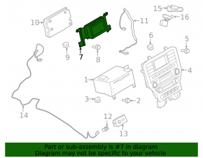 Монитор, дисплей, навигация Ford Mustang mk6 15-23 с блоком, царапины