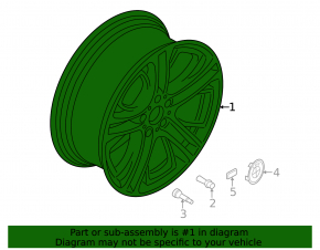Диск колесный R18 BMW X3 F25 11-17 307 стиль, бордюрка