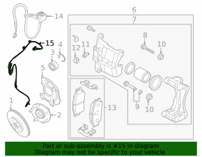 Датчик ABS передній лівий Hyundai Venue 20-26