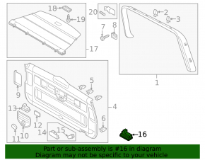 Кнопка закрытия двери багажника VW Touareg 11-17
