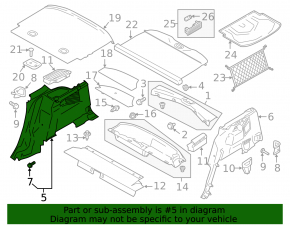 Обшивка арки правая Ford C-max MK2 13-18 черн